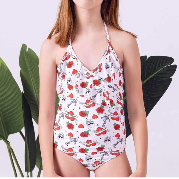 🔥3/$42 w FREE SHIPPING🔥 NWT Girls AS ROSE RICH Swimsuit UPF50+ - Picture 5 of 6